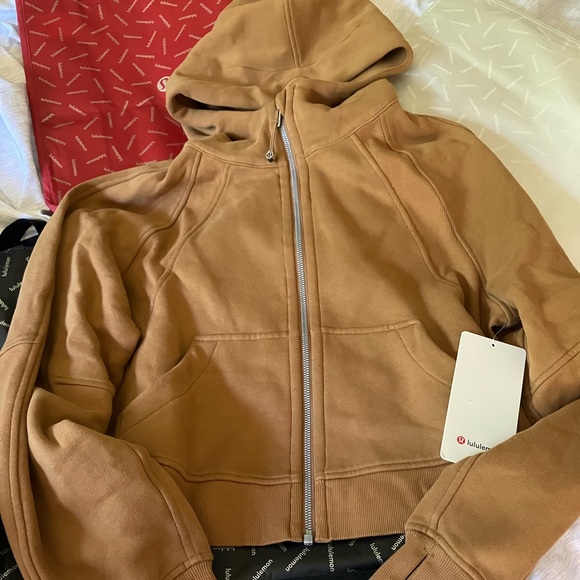 NWT Lululemon Scuba Oversized Full Zip Hoodie, Sz XS/S, BOLD BEIGE - Picture 4 of 8